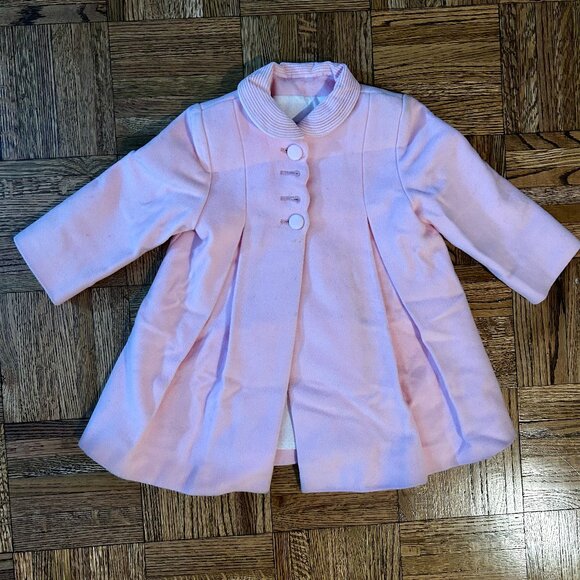 Dulces Pink Kids' Peacoat - (18-24 months) - Picture 1 of 3